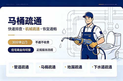 鹿泉马桶疏通