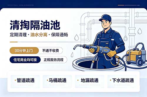 鹿泉清掏隔油池